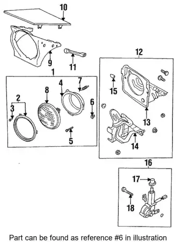 NUT SHELF 0483-66-061A MAZDA