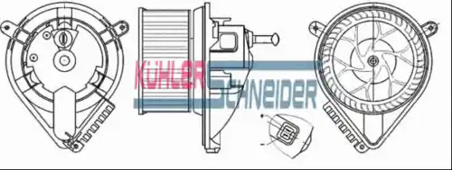 Вентилятор отопителя KUHLER SCHNEIDER 0490101