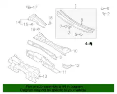 Накладка NA01-50-798 MAZDA
