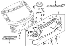  ПИСТОН КРЕПЕЖНЫЙ (MAZDA) KA80-51-RE5A