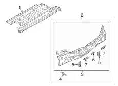 BRACKET.BUMPER B45A-53-995A MAZDA