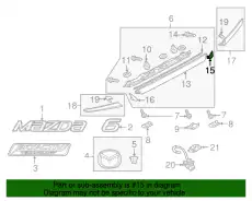 Решетка радиатора MAZDA GHK1-50-815