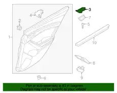 Ручка двери MAZDA BJS7-58-334B-02