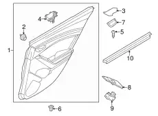 Ручка двери MAZDA BJS7-58-334B-02