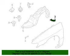 Кронштейн крыла лев металл B25D-52-240A MAZDA