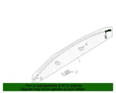  ЗАГЛУШКА МОЛДИНГА ПРАВ ПЛАСМ BHS2-50-9H2 MAZDA