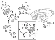  ЛАМПА БЛОКА ОТОПИТЕЛЯ MAZDA-3 BL BBM4-61-C95