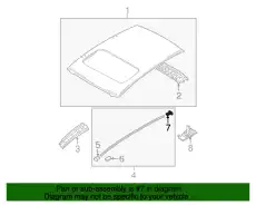 GJ6A-50-9H2A Крышка молдинга крыши MAZDA