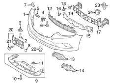  GHP950A11A33 MAZDA ЗАГЛУШКА БАМПЕРА GHP950A11A33
