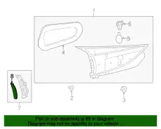 Фонарь задний MAZDA B45C-51-3J4A