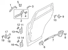 Ручка двери MAZDA KD53-59-415-12
