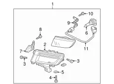 Фара противотуманная MAZDA BR5V-51-6F1