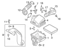 SH01-13-735 CLAMP,HOSE MAZDA