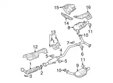Прокладка глушителя MAZDA AJ19-40-305