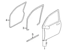 WEATHERSTRIP.F. DOOR LC62-58-76X MAZDA