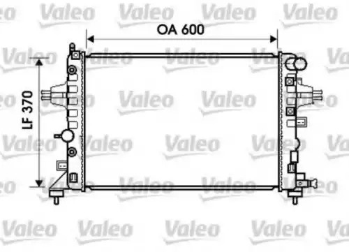 Радиатор системы охлаждения двигателя VALEO 734381