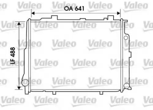 Радиатор системы охлаждения двигателя VALEO 734796