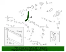 ПАТРУБОК РАДИАТОРА FP47-15-185C MAZDA