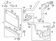 ZJ38-15-185C HOSE,WATER MAZDA