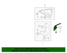  МОЛДИНГ КРЫЛА CG15-51-PC1A MAZDA