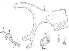 Фонарь габаритный MAZDA GA5R-68-6F1E-65