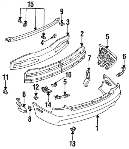 Кронштейн бампера GA2K-50-3D0 MAZDA
