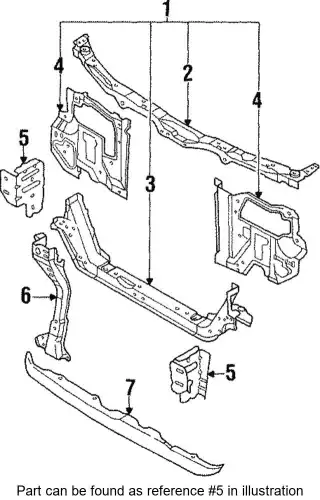 PLATE(L).R.SHROUD/F. B455-54-325B MAZDA