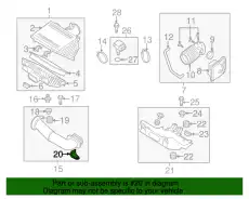 BRACKET.AIR PIPE N3H1-13-2C4 MAZDA