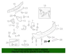  ЗАГЛУШКА БАМПЕРА EH44-50-EL1A-74 MAZDA