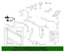 Кронштейн радиатора ZL01-15-250 MAZDA