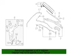 Резинка щетки стеклоочистителя BN8G-67-333 MAZDA