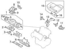 Прокладка коллектора MAZDA KJ01-13-S03