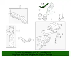 HOSE.VENTILATION FP47-13-741 MAZDA
