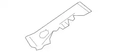 Кронштейн бампера зад прав пластм BJS7-50-2H1B MAZDA
