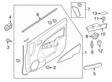 GARNISH (R) SAIL IN D651-69-111A MAZDA