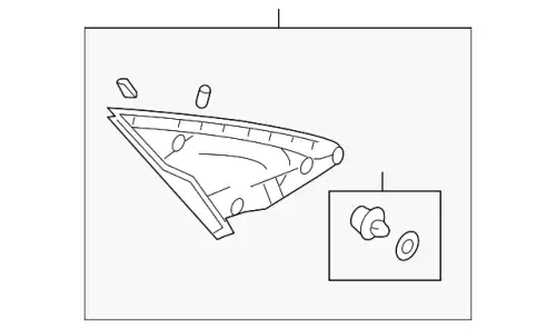 GARNISH (L) SAIL IN D651-69-171A MAZDA