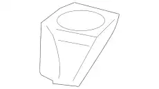 Кронштейн бампера зад лев пластм GS3L-50-331B MAZDA