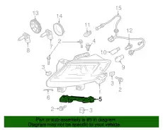 Кронштейн бампера перед прав пластм TE69-50-151 MAZDA