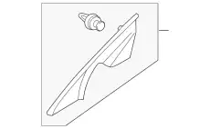 GARNISH(L).SAIL-IN. GHP9-69-17YB-02 MAZDA