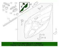 GARNISH(L).SAIL-IN. GHP9-69-17YB-02 MAZDA