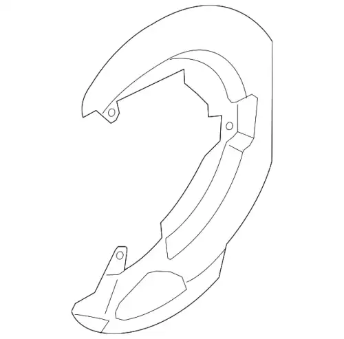 щиток грязезащитный!\ Mazda BBM2-33-260