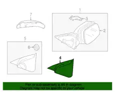 GARNISH(R).SAIL-IN. BBM2-69-111C MAZDA