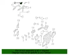 CAP.CYL-OUTER HANDLE DF75-58-415F-PZ MAZDA
