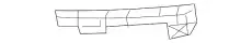 Кронштейн бампера перед лев пластм C513-50-161B MAZDA