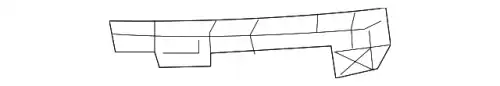 Кронштейн бампера перед лев пластм C513-50-161B MAZDA