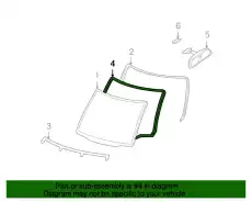  УПЛОТНИТЕЛЬ СТЕКЛА БОКОВОГО (GA7B-50-895) MAZDA