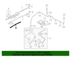 Рычаг стеклоочистителя NE51-67-362 MAZDA