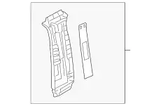 TRIM(R).'B'PILLAR-UP BHN9-68-190A-75 MAZDA