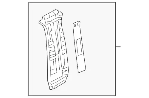 TRIM(R).'B'PILLAR-UP BHN9-68-190A-75 MAZDA