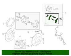 Тормозные колодки дисковые MAZDA L2Y7-26-49Z